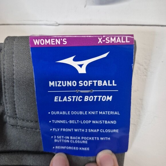Mizuno Woman's XS Gray Softball Pants NWT - Picture 5 of 6
